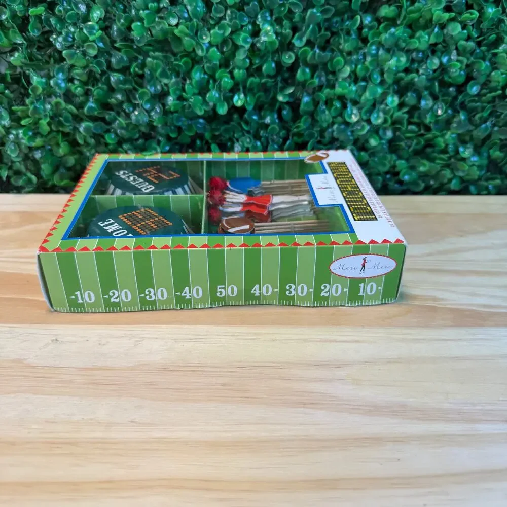 New Football Meri Meri Cupcake Liners Kit Cheerleader Football Players Game Day